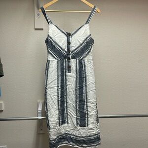 Linen blend dress